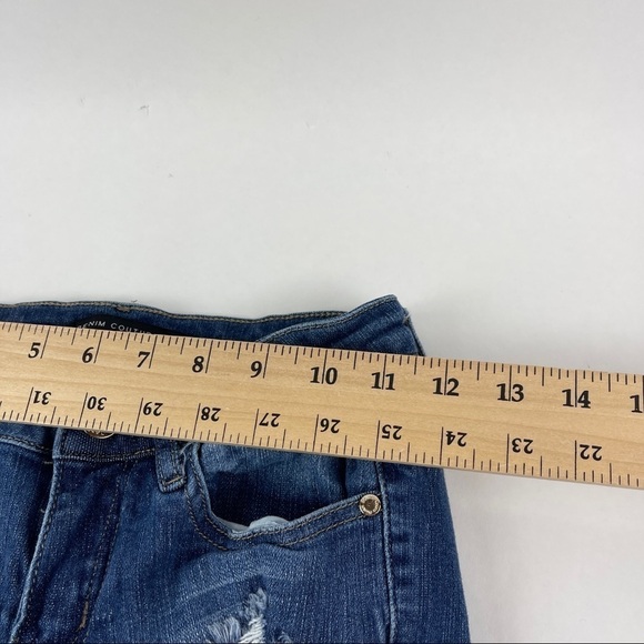 Denim Couture Red Jeans Womens 0 Blue Denim Distressed - Picture 7 of 11